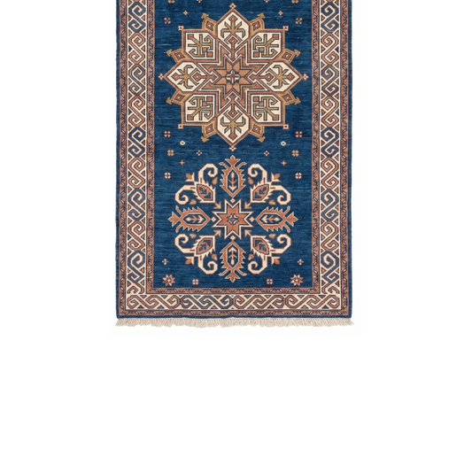 Mandala Hand Knotted Wool Runner Rug