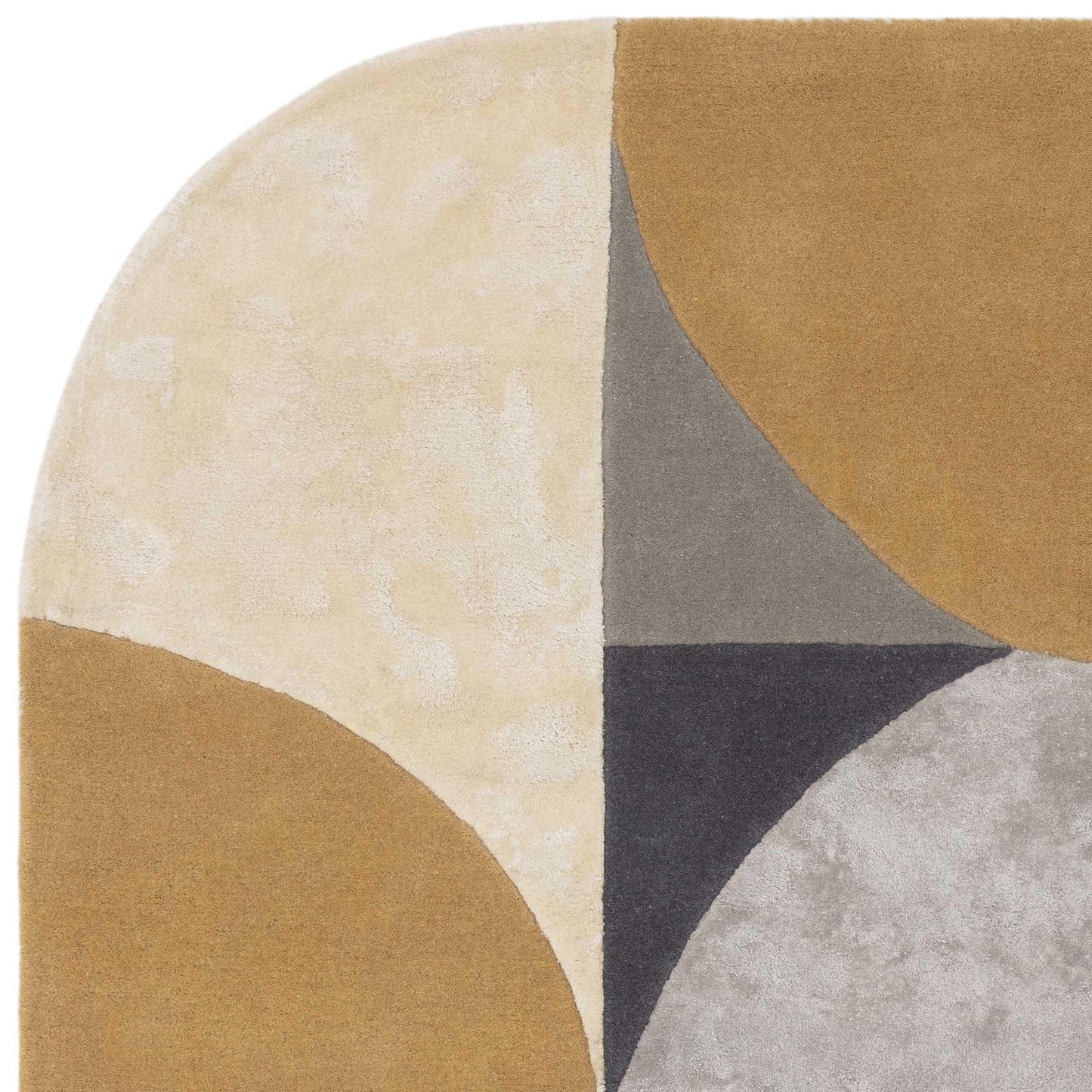 close view of aynaa wool & silk area rug