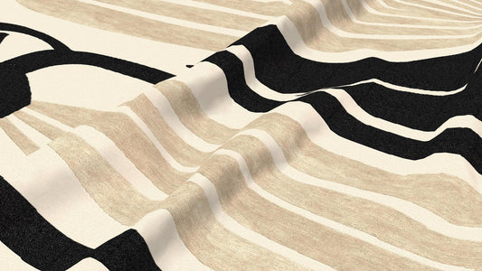 beige and black wool rug for dining room