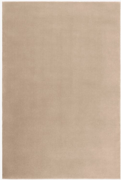 Beige colour hand-tufted wool rug