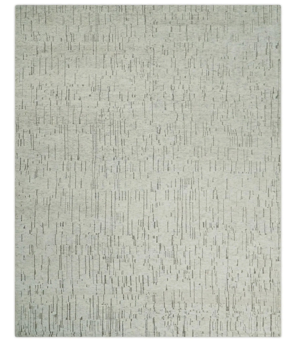 Grey Hand Knotted Rug