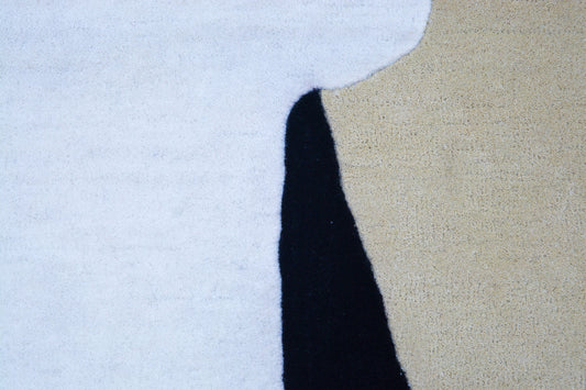 close view of Hojet hand tufted wool area rug