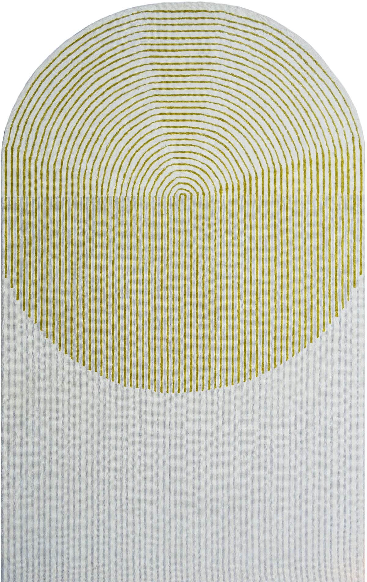 Hupe striped hand tufted wool carpet