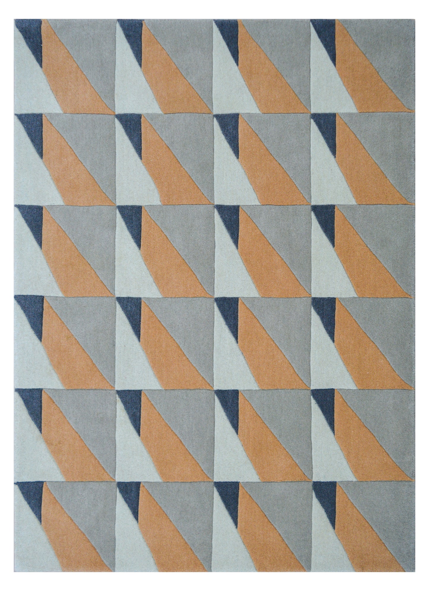 modern hand-tufted wool area rug for dinning room