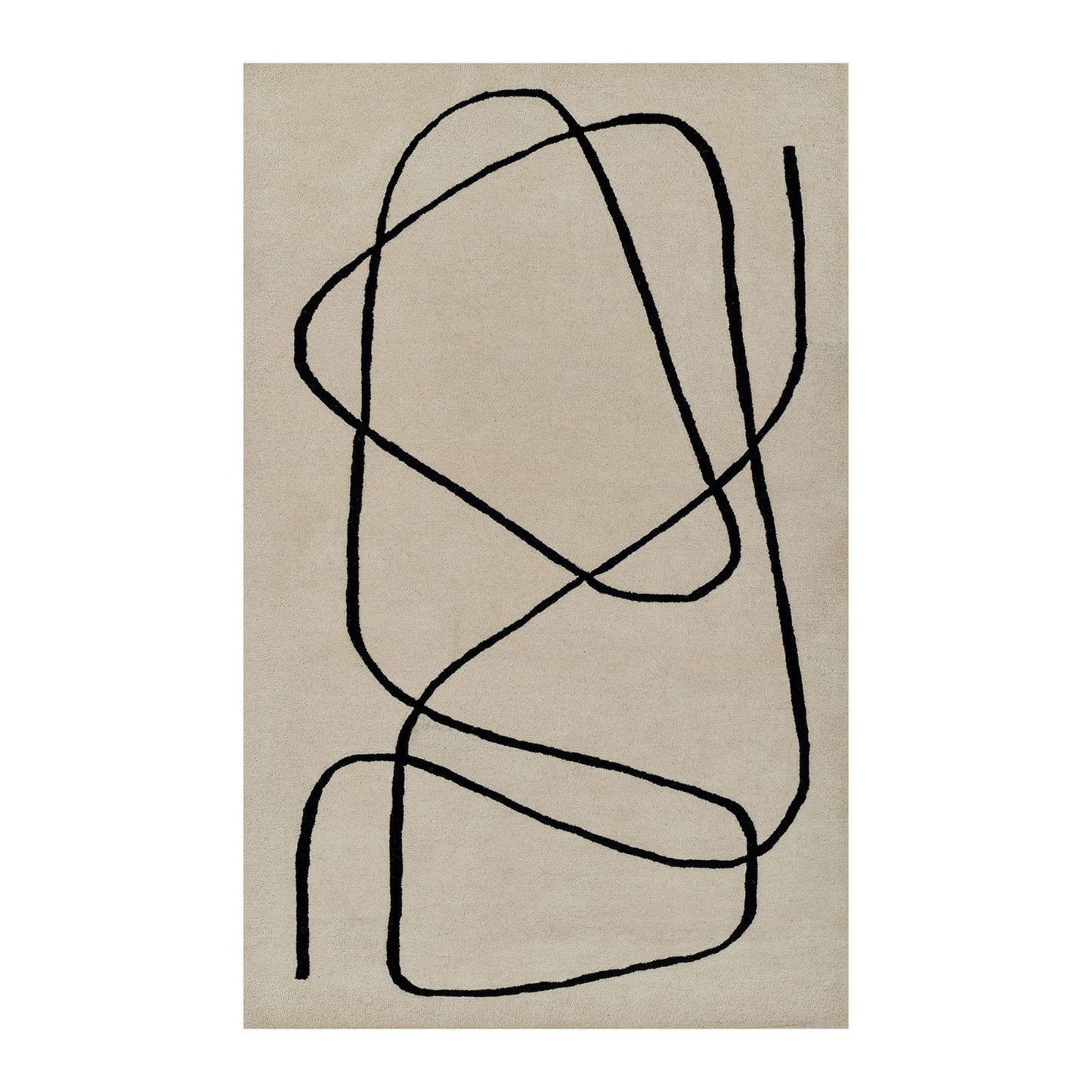Limree high quality beige wool area rug