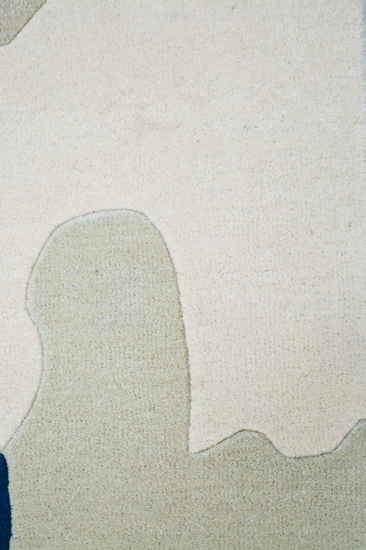 close view of Lux hand tufted wool rug