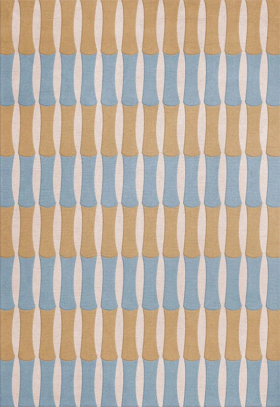 Minda multicolor wool area carpet