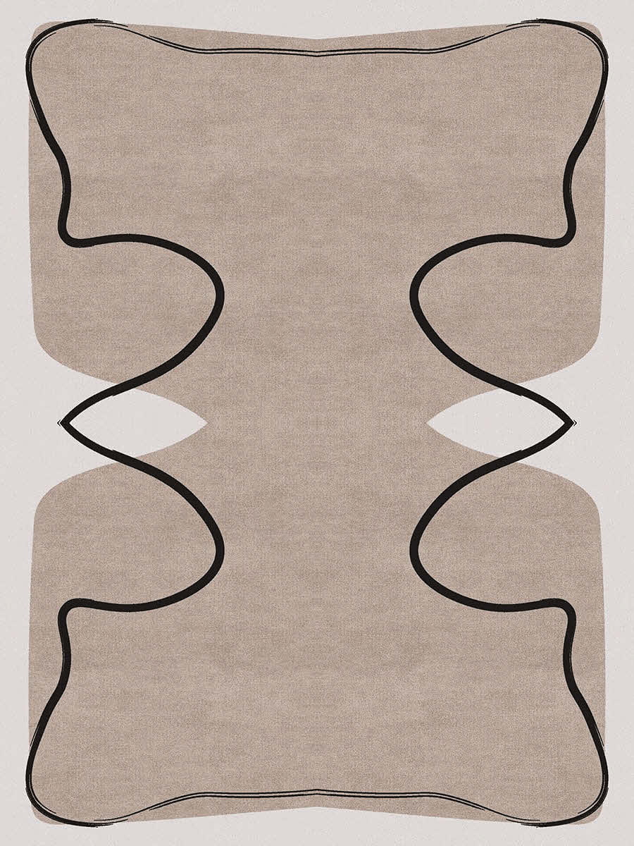 Omina hand-tufted wool rug for dining room
