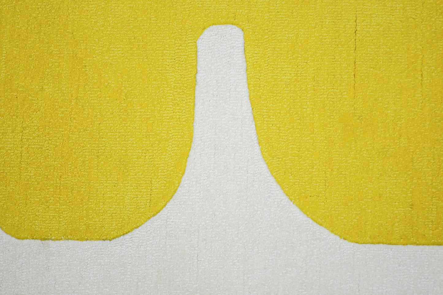 close view of Terracotta wool rug
