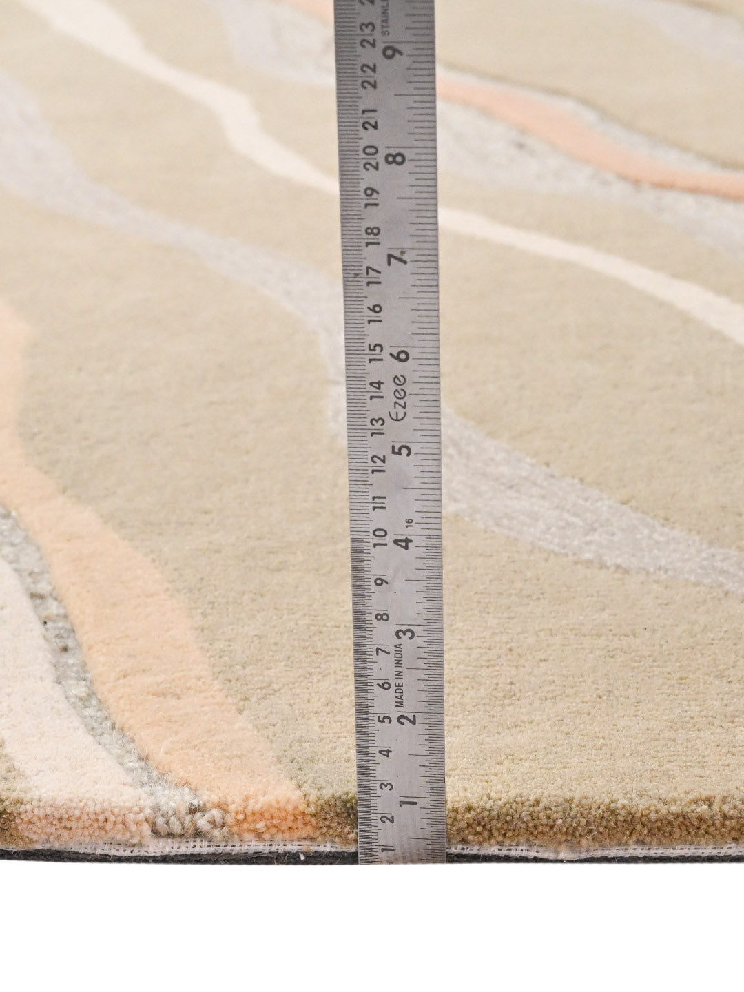 Ochre Line Hand Tufted Wool Rug
