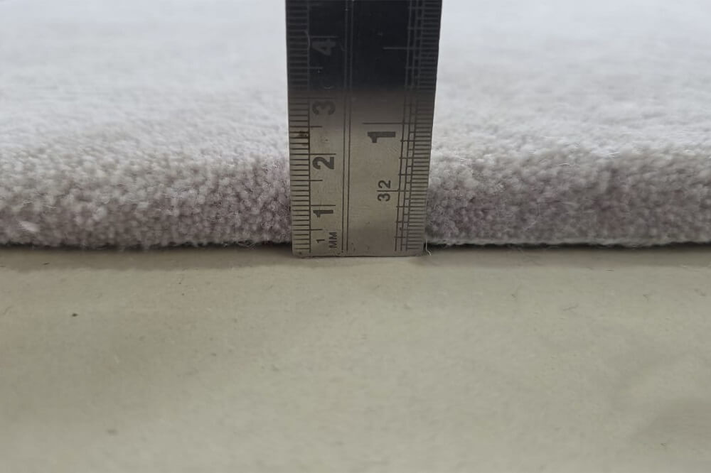 pile height of hand tufted rug