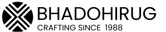 bhadohirug's logo crafting since 1988