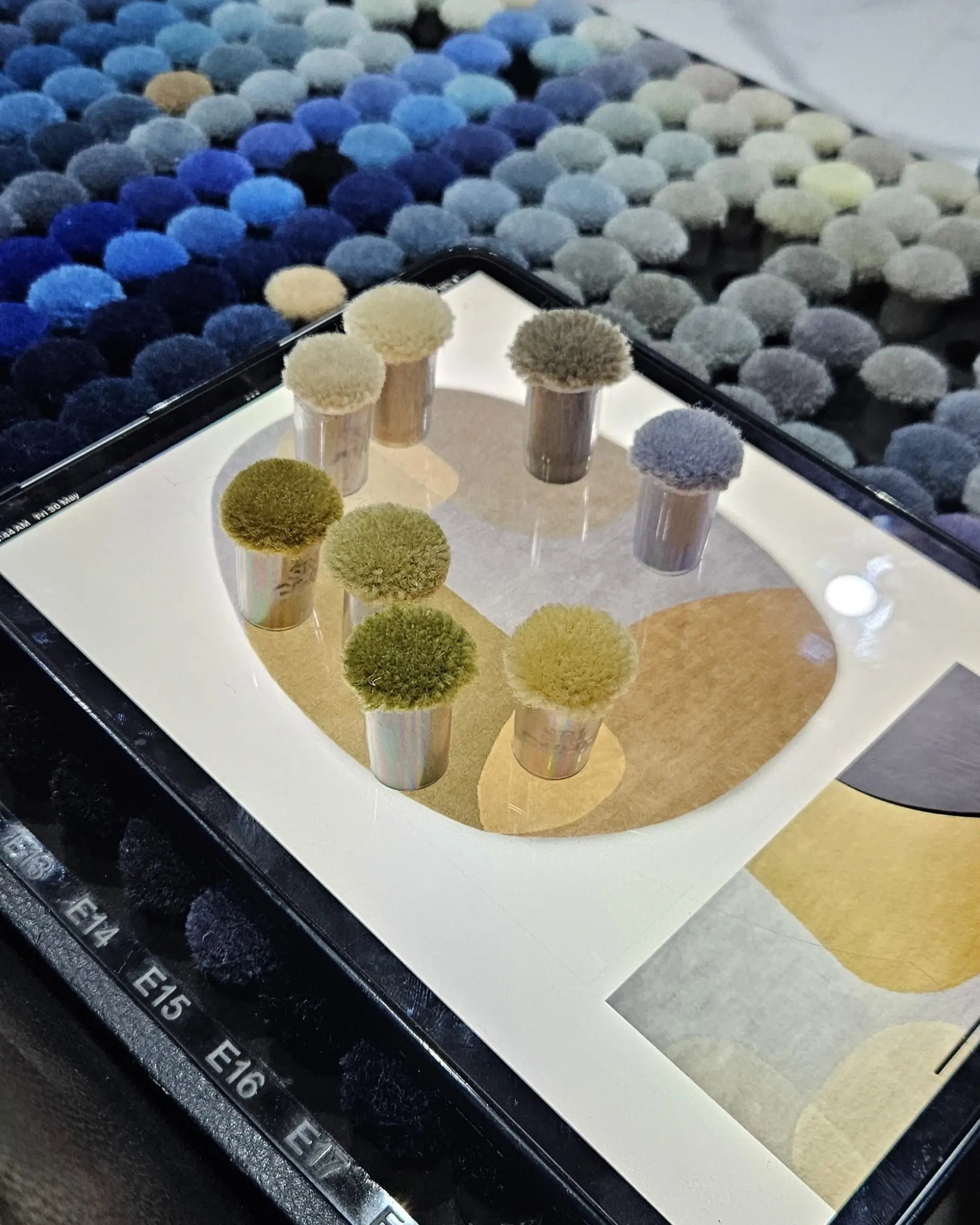 color selection for custom rug making