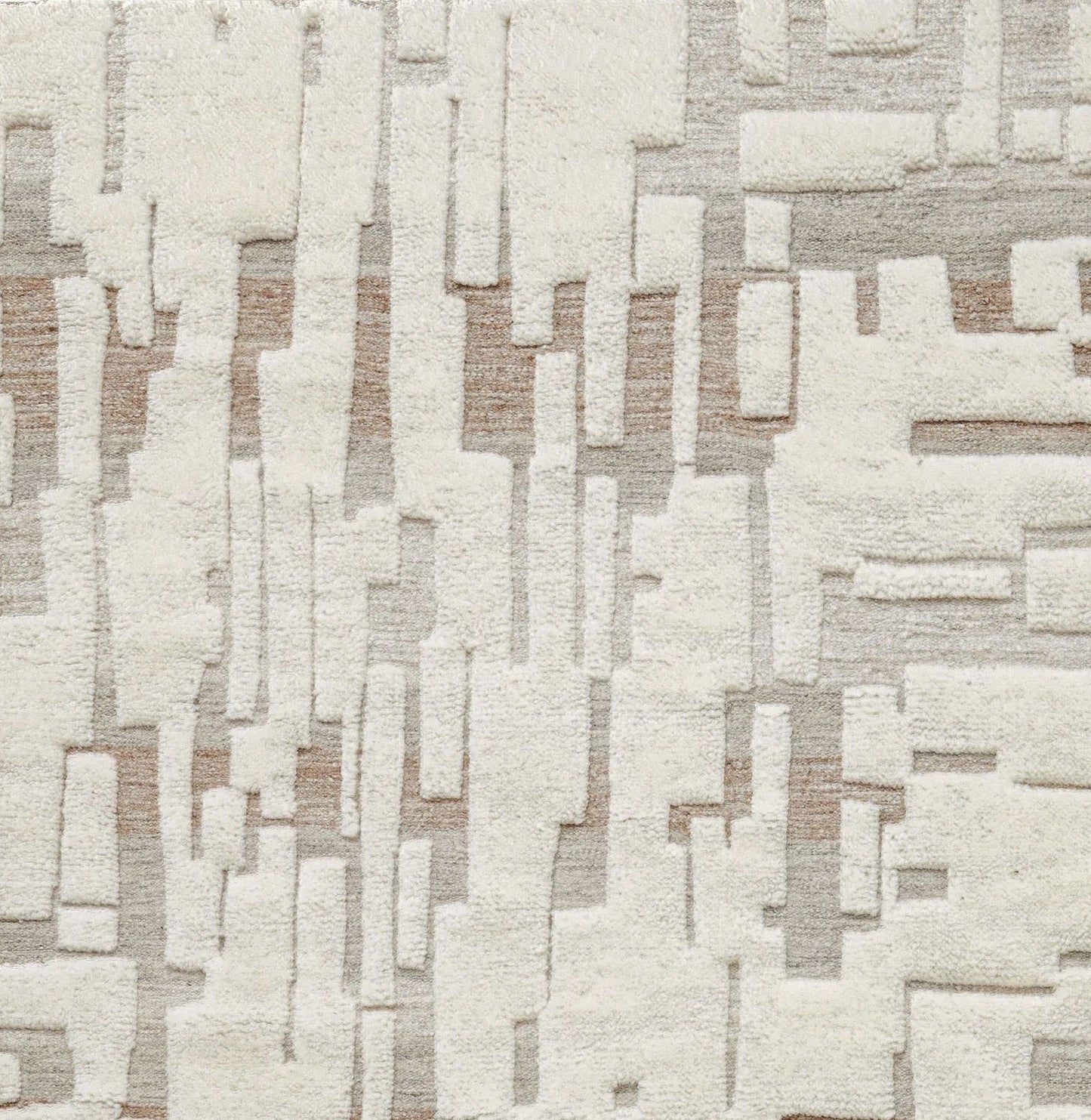 close look of handcrafted wool rug