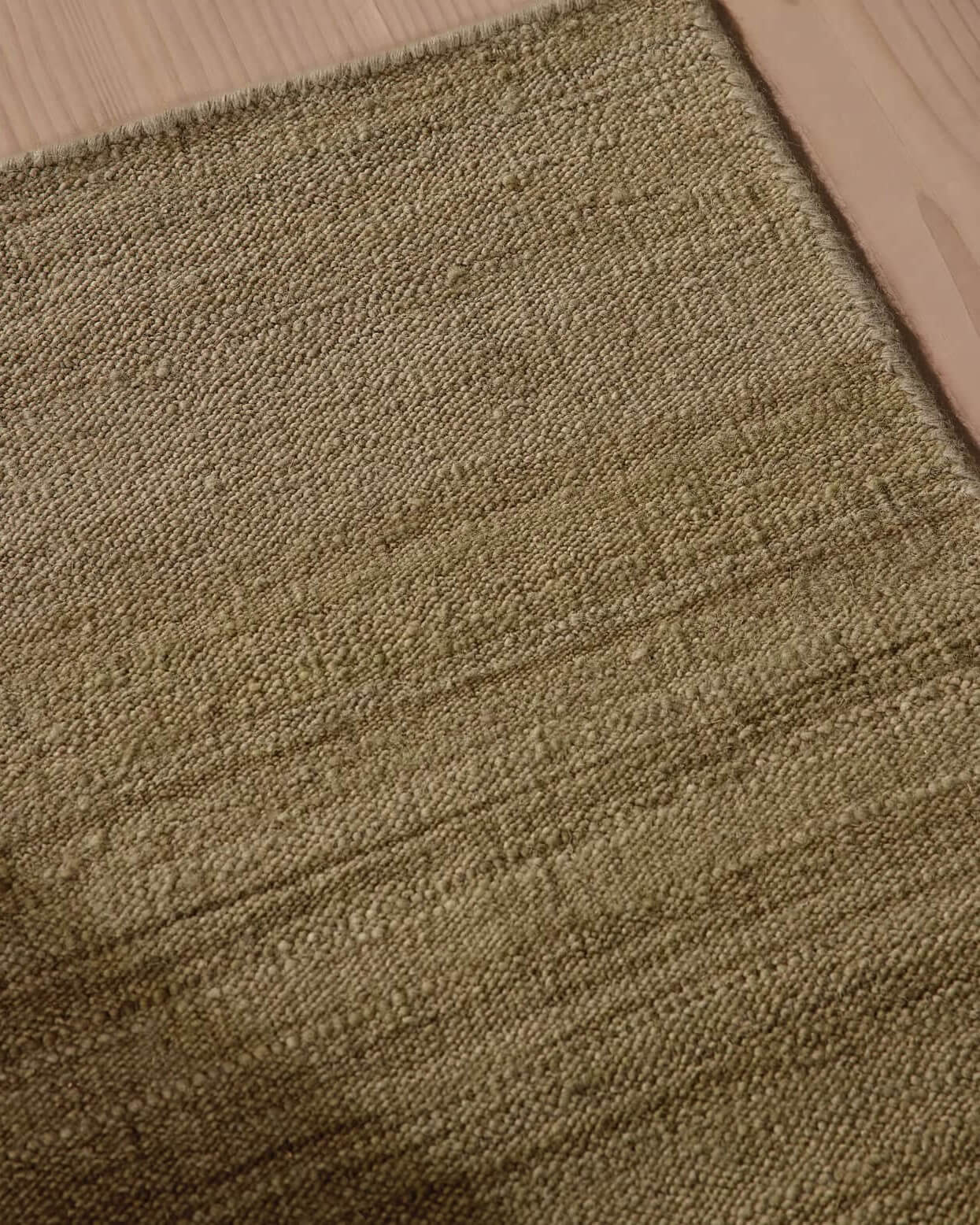 Close-up of a textured handwoven rug