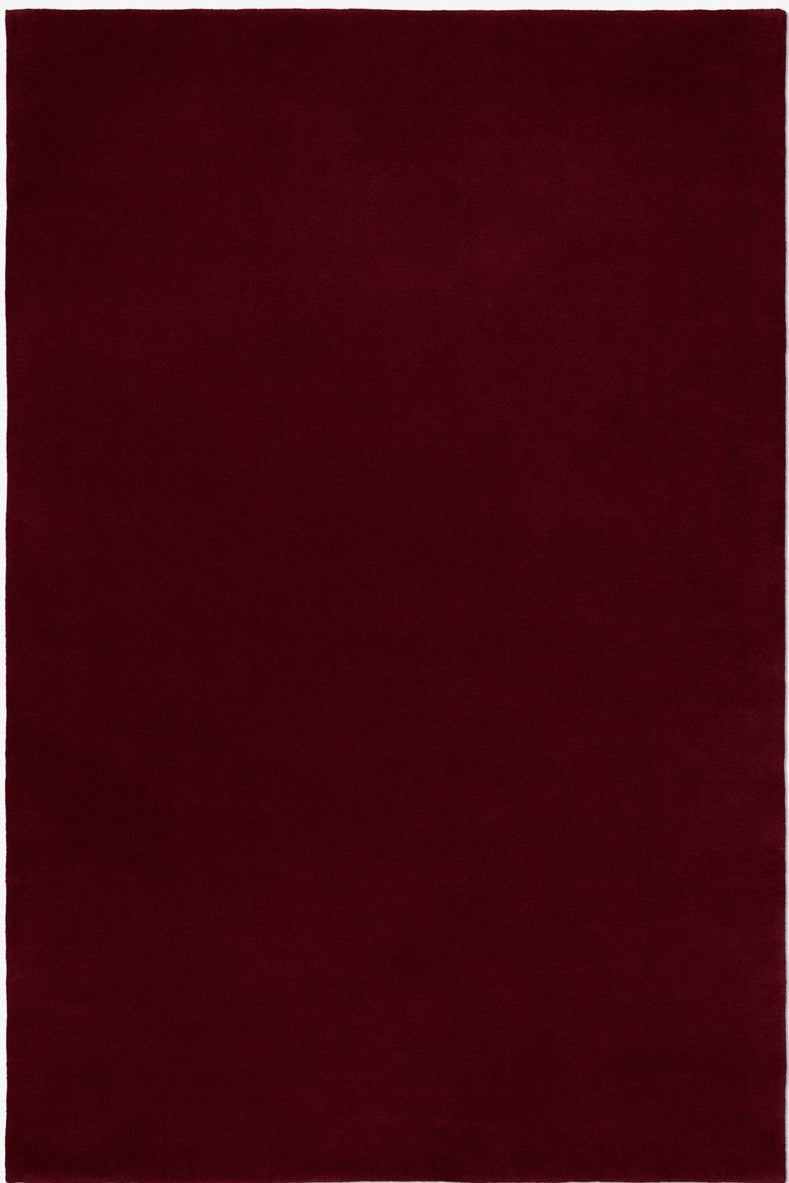 lele red cherish hand tufted wool rug