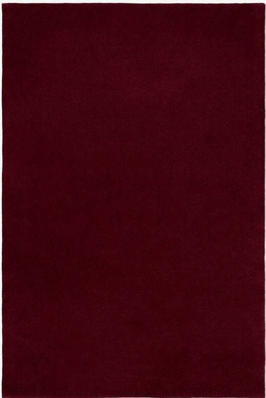 lele red cherish hand tufted wool rug