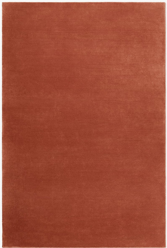 lillee hand-tufted wool rug in coral