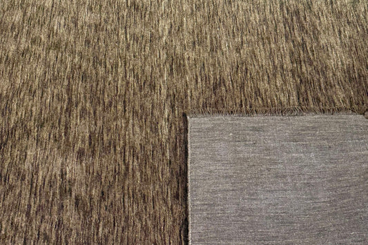 brown handloom rug, washable and easy to maintain