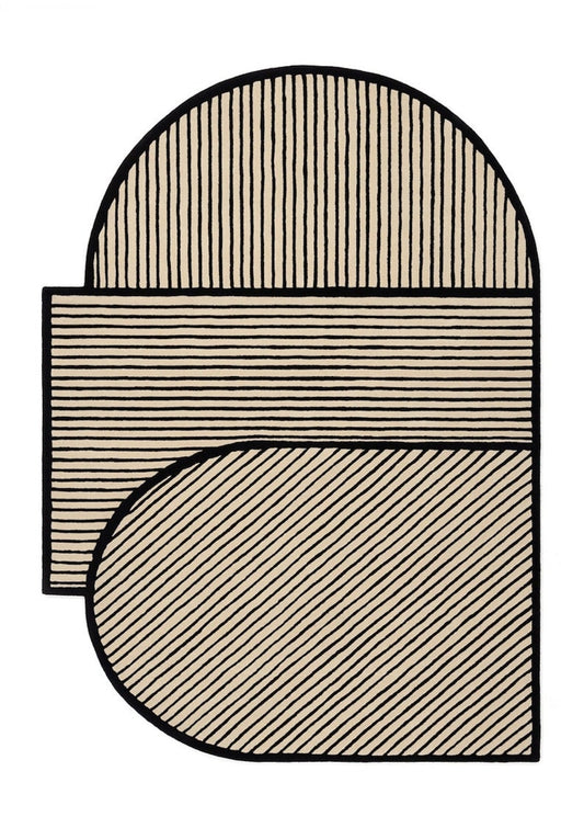 modern hand tufted wool rug