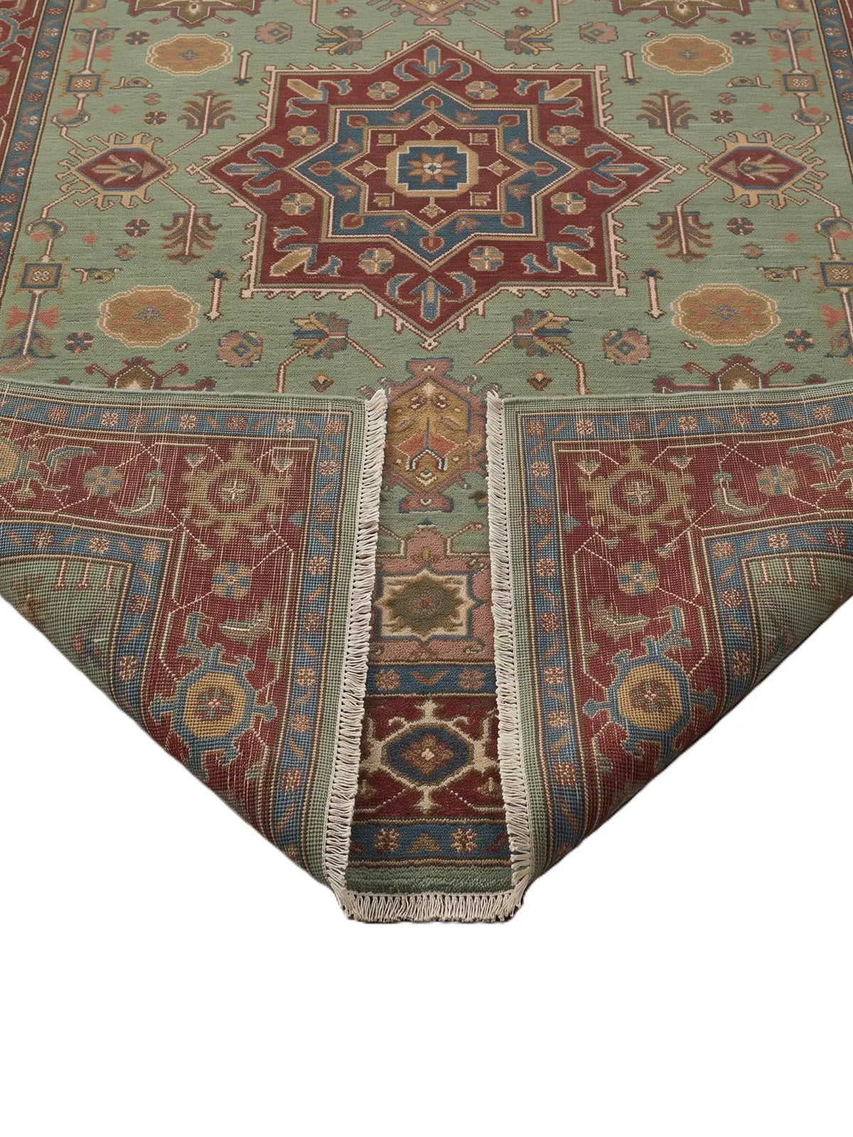 muglai knotted wool area rug