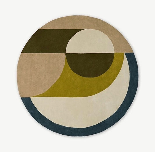 round hand tufted wool rug