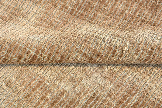 sahara wool silk rug close up