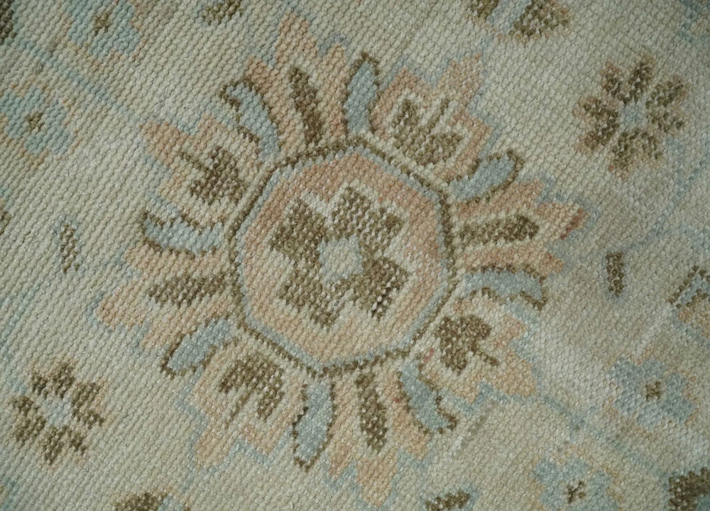 zoomed image of treaditional rug