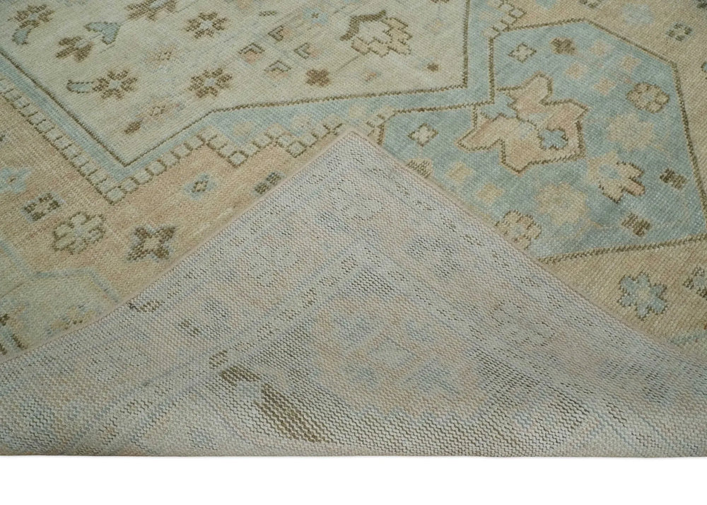 treaditional rug back side