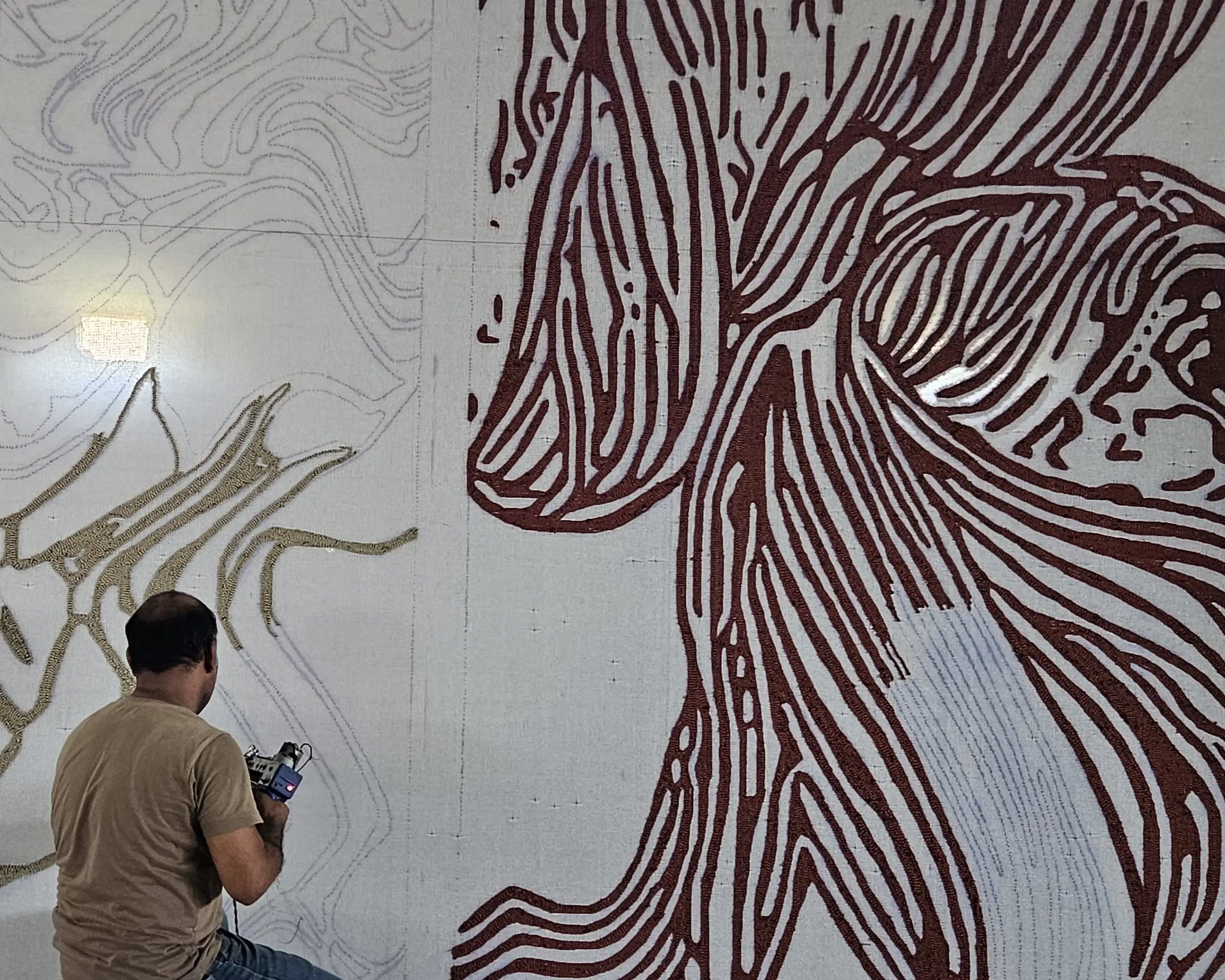 making a tufted customized rug