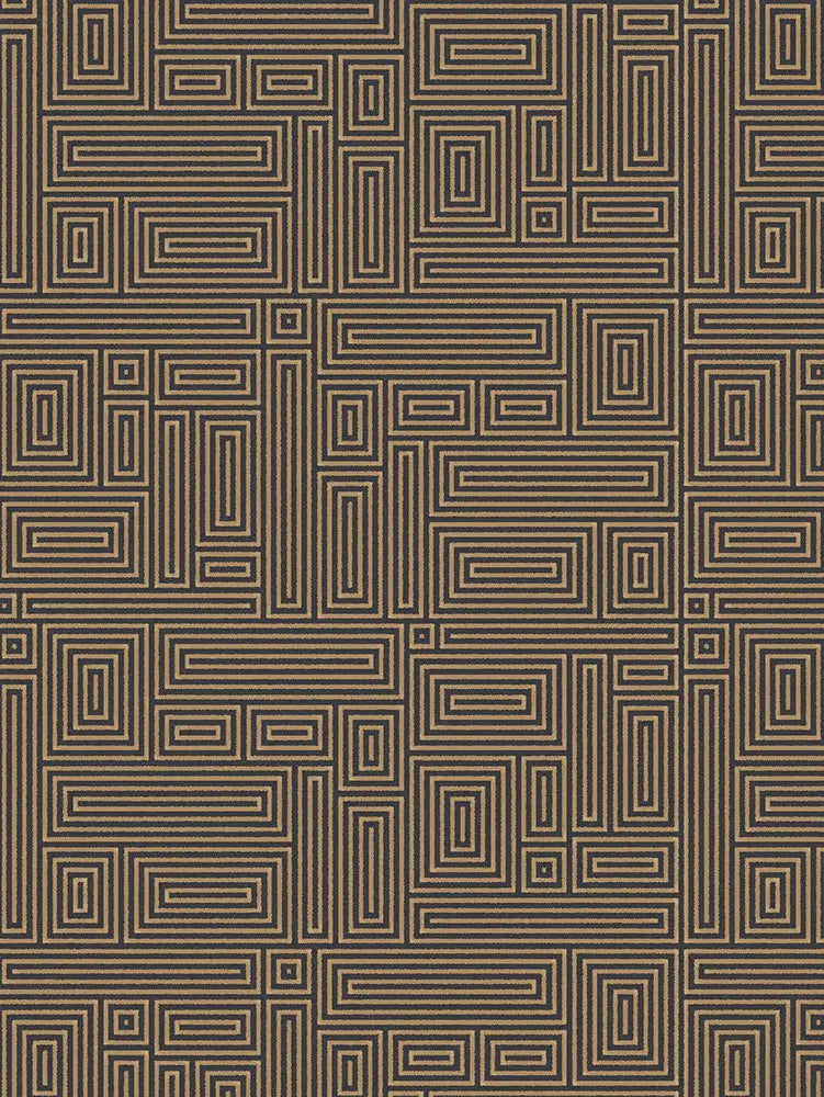 Vena NZ Wool & Silk Rug with Geometric Pattern