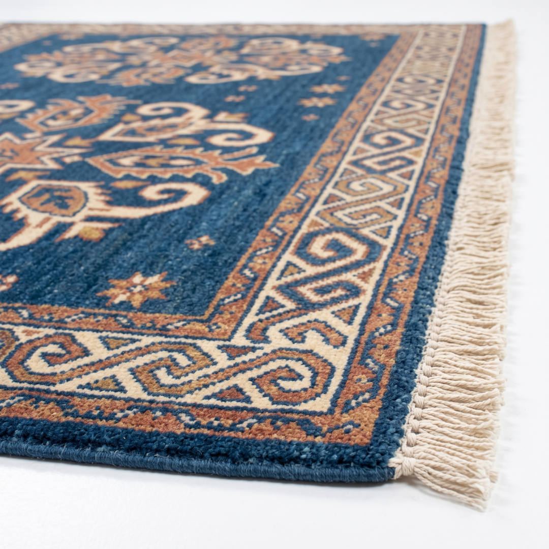 Mandala Hand Knotted Wool Runner Rug