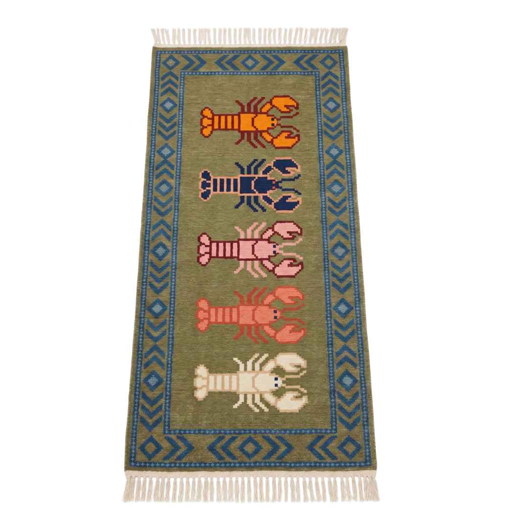 Oat Hand Knotted Wool Runner Rug