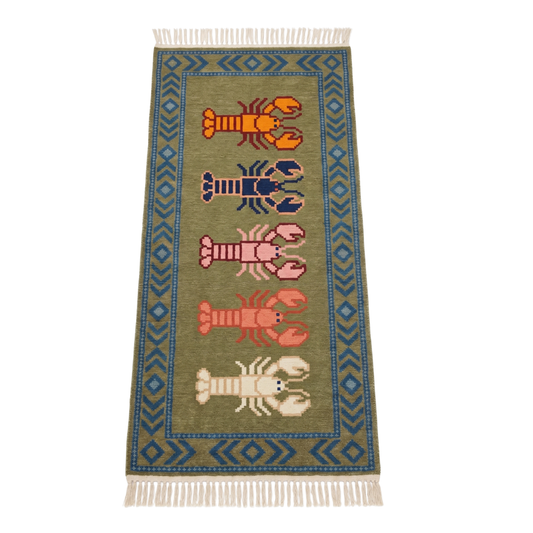 Oat Hand Knotted Wool Runner Rug