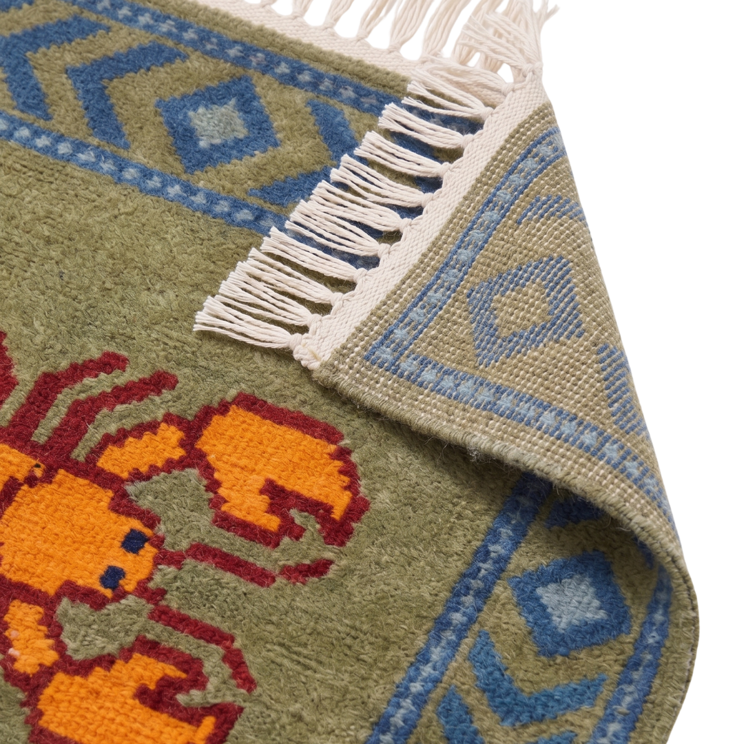 Oat Hand Knotted Wool Runner Rug