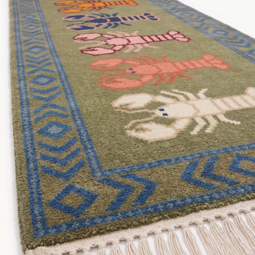 Oat Hand Knotted Wool Runner Rug