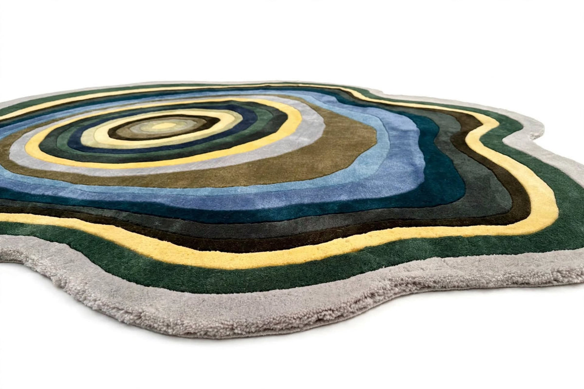Ruto Hand Tufted Wool & Silk Shaped Rug