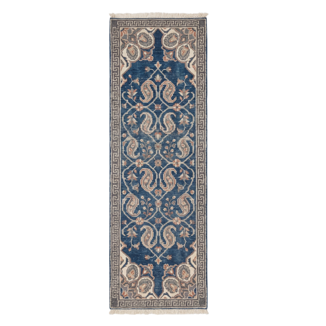 Maghni Hand Knotted Wool Runner Rug