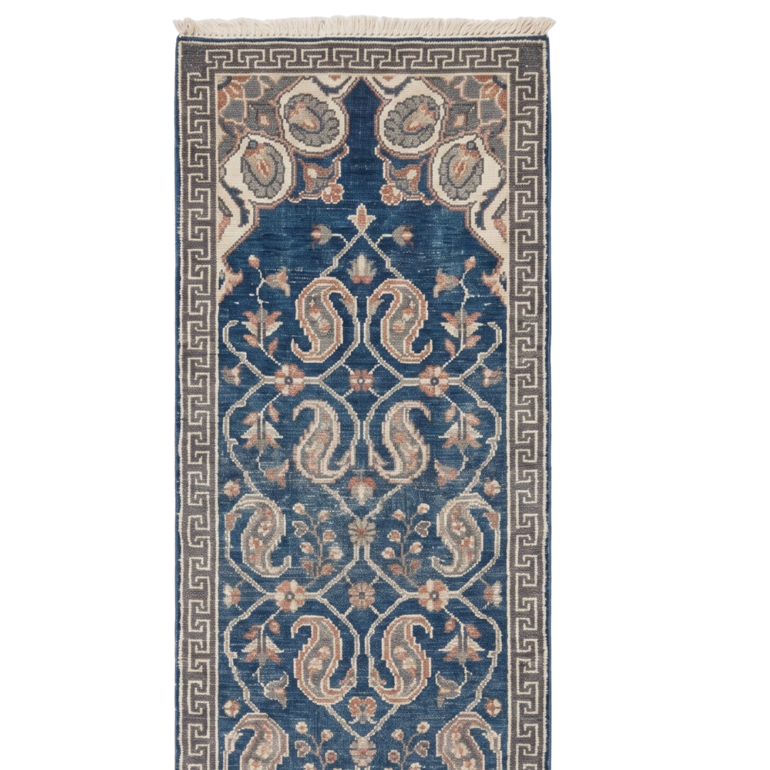 Maghni Hand Knotted Wool Runner Rug