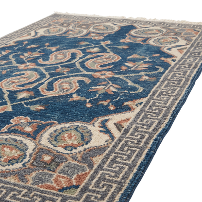 Maghni Hand Knotted Wool Runner Rug