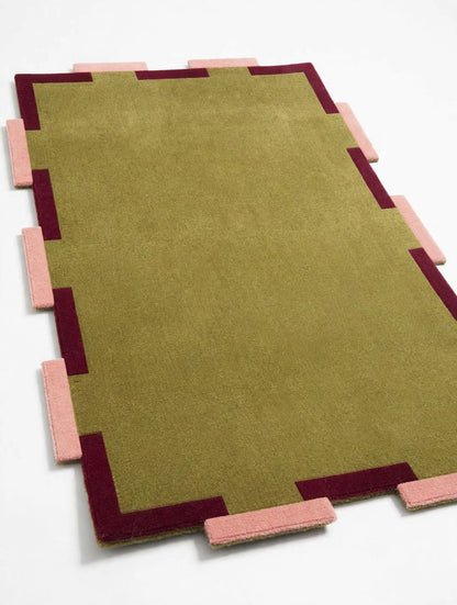 Miggi Green Hand Tufted Indian Wool Rug