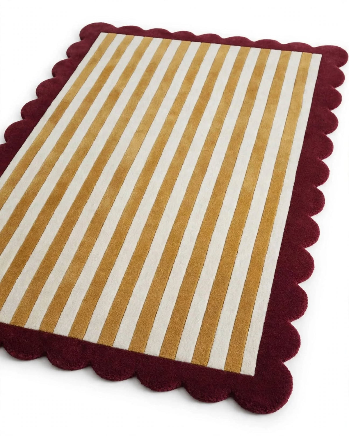 Line Hand Tufted Indian Wool Rug