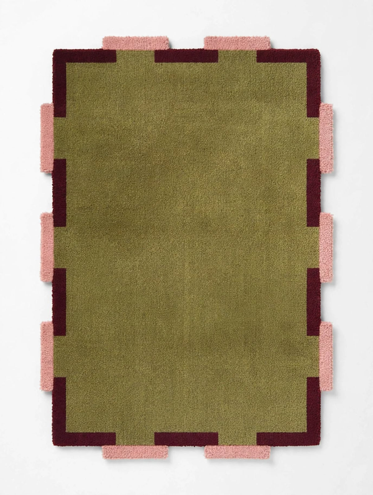 Miggi Green Hand Tufted Indian Wool Rug