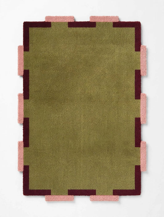 Miggi Green Hand Tufted Indian Wool Rug