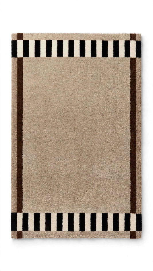 Aibele Hand Tufted Indian Wool Rug