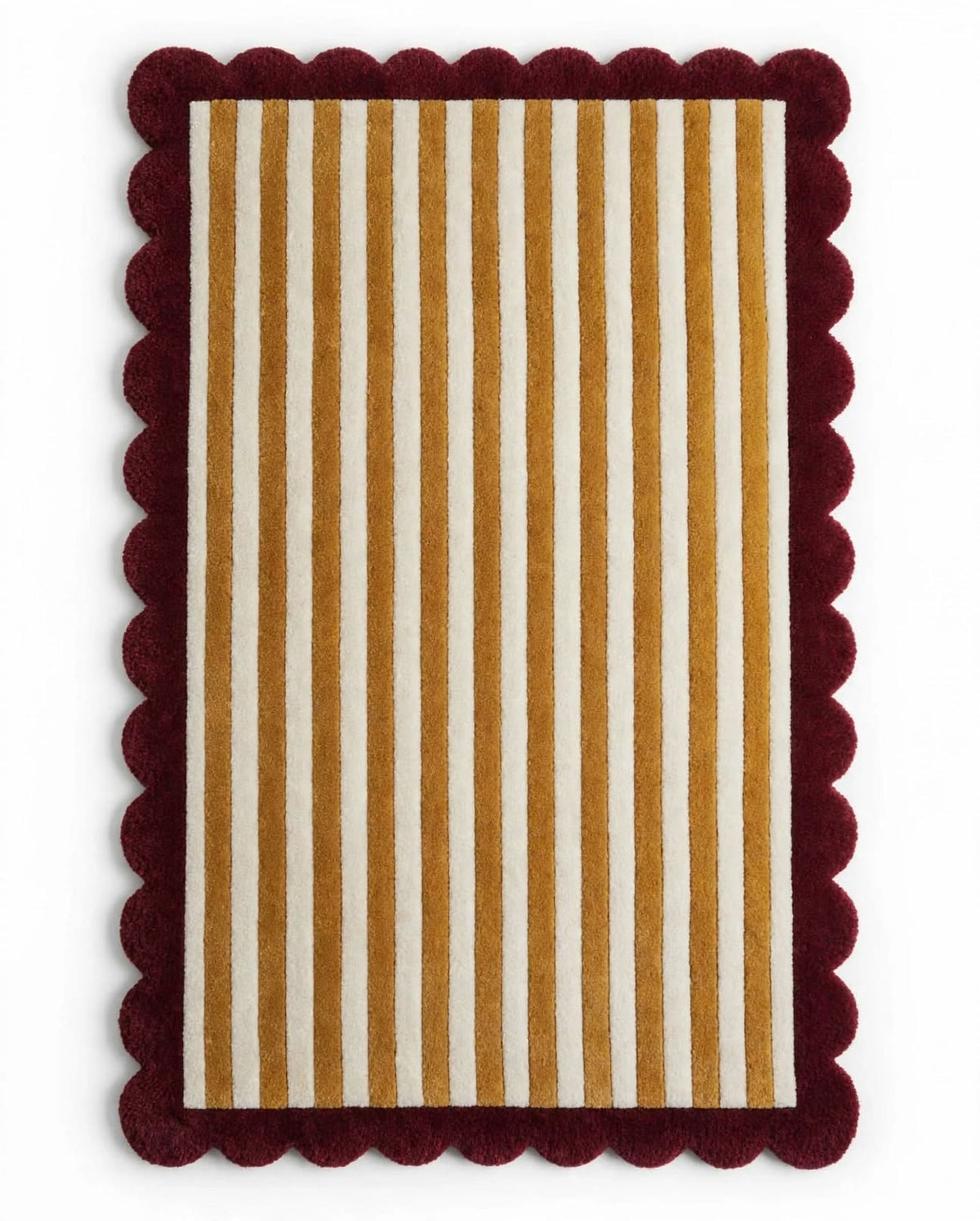 Line Hand Tufted Indian Wool Rug