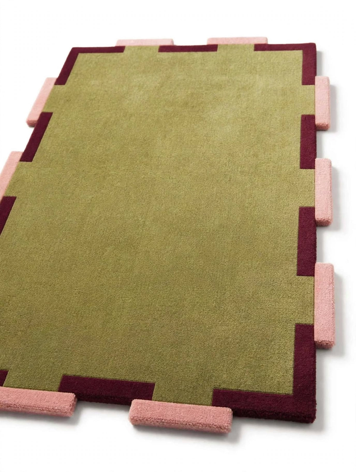 Miggi Green Hand Tufted Indian Wool Rug