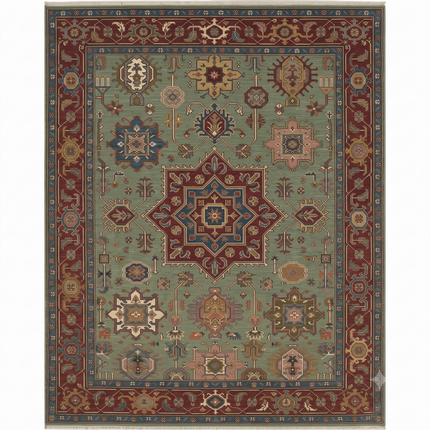 Muglai Traditional Hand Knotted Wool Rug