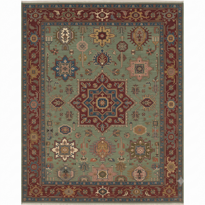 Muglai Traditional Hand Knotted Wool Rug