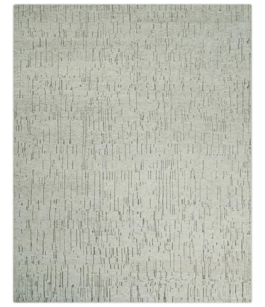 Grey Hand Knotted Rug